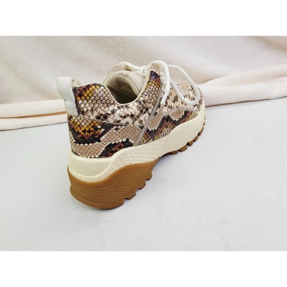 Steve Madden Size 5.5 Womens Snake Print Endurance Platform Low Lace Sneakers - Picture 14 of 14